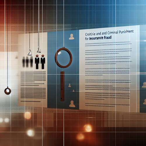 보험사기 형사처벌 기준과 사례