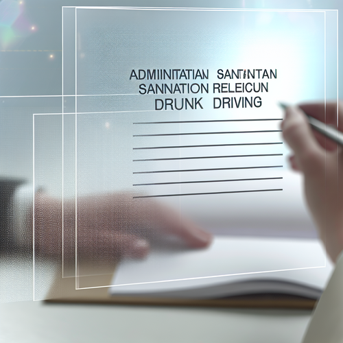 음주운전 행정처분 구제 절차