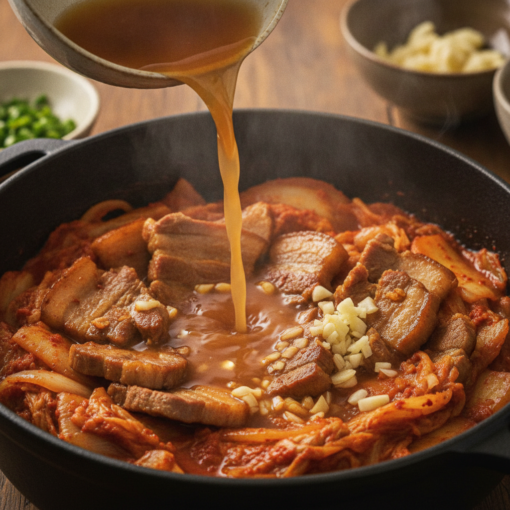 집밥의 정석, 깊고 진한 삼겹살 김치찌개 레시피