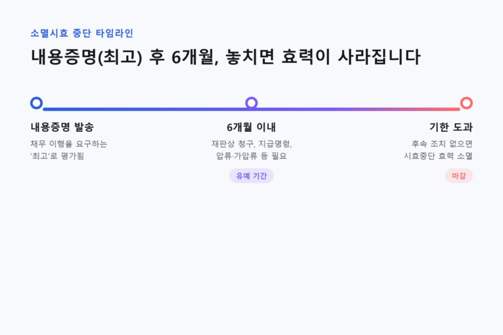 내용증명 효력 있을까? 법적 효력과 오해하기 쉬운 부분 8 내용증명 후 6개월 놓치면 효력이 사라집니다.