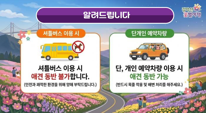 2026 감악산 꽃별여행, 일정과 셔틀 확인하고 떠나는 가을 꽃구경 4 감악산 꽃별여행 셔틀