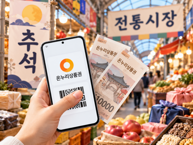 2026 추석 전통시장 온누리상품권 30% 환급행사 받는 방법 총정리